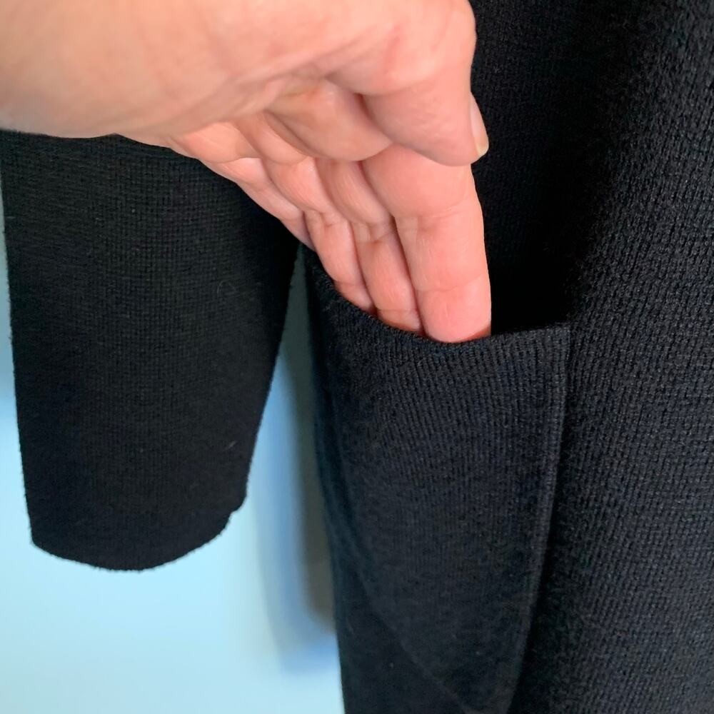 J. Crew 365 Juliette Collarless Sweater-Blazer in Black Size XS - Picture 7 of 9